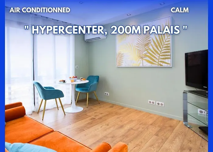 Le Classe : Hypercentre, 150m Palais, Climatisation Cannes