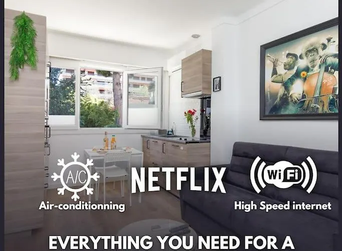 Super Studio Moderne et Cozy Cannes Proche Croisette&Mer