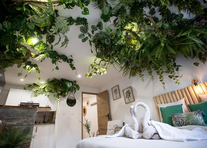 Jungle Room Jacuzzi Privé Évasion en amoureux Cannes