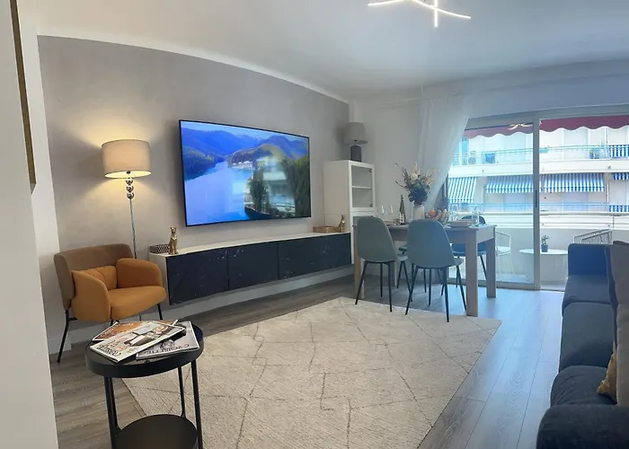 Premium 80Sqm Apartment Opposite Martinez, Steps From Congress Center Cannes