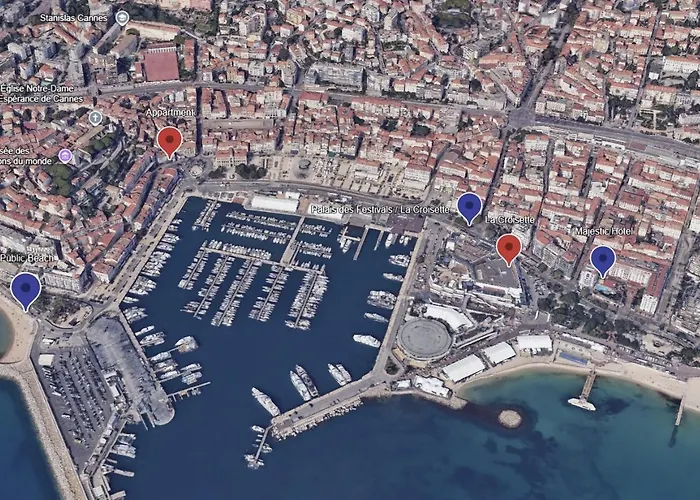 Appartement 33 m2 comme une junior suite - vue Port et Palais des festivals Cannes
