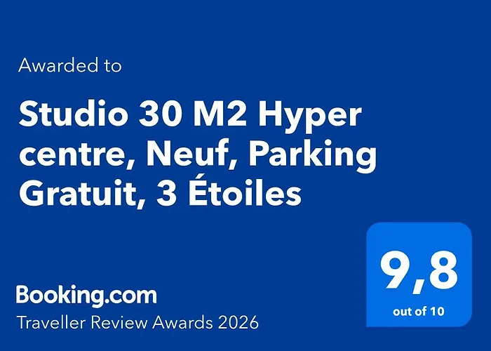 Studio 30 M2 Hyper centre, Neuf, Parking Gratuit, 3 Étoiles Cannes