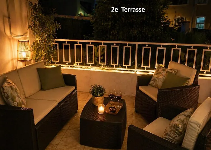 SUPERBE 3P 2chambres, 2terrasses CANNES centre-ville, 4 min à pied de la Croisette sas-meredith loc