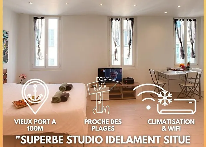 Le Clemenceau By ApiRent #Cosy #200m des plages #Wifi Cannes