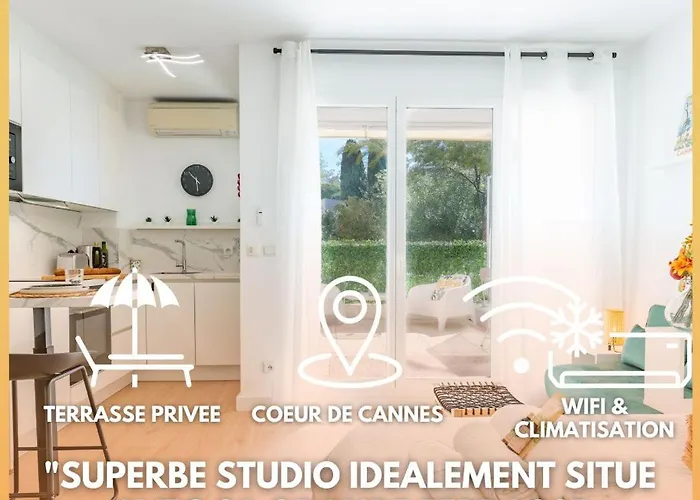 Le Bristol By Apirent #Airconditioning #Terrasse #Central Cannes